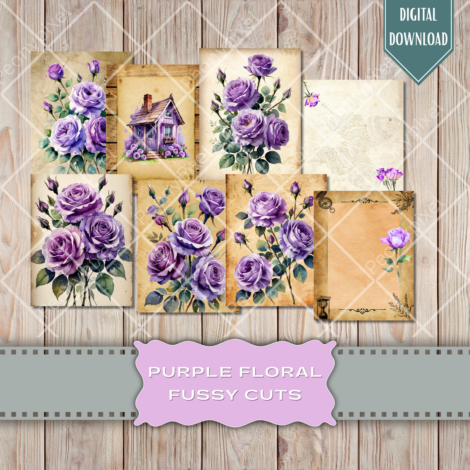 Bee, Peony, Peonies, Purple, lavender, red, Tag, Folio, Craft, EPHEMERA, Collage Sheet, Nature, coffee, Garden Planner Junk Journal Kit,, Sew Gift Idea, Stickers,  Junk Journal, Pages, Holiday, Shabby, Pink, Fussy Cut, Vintage, Summer, Floral, Fall, Harvest, Sun, Gold, Printable, Digital Download