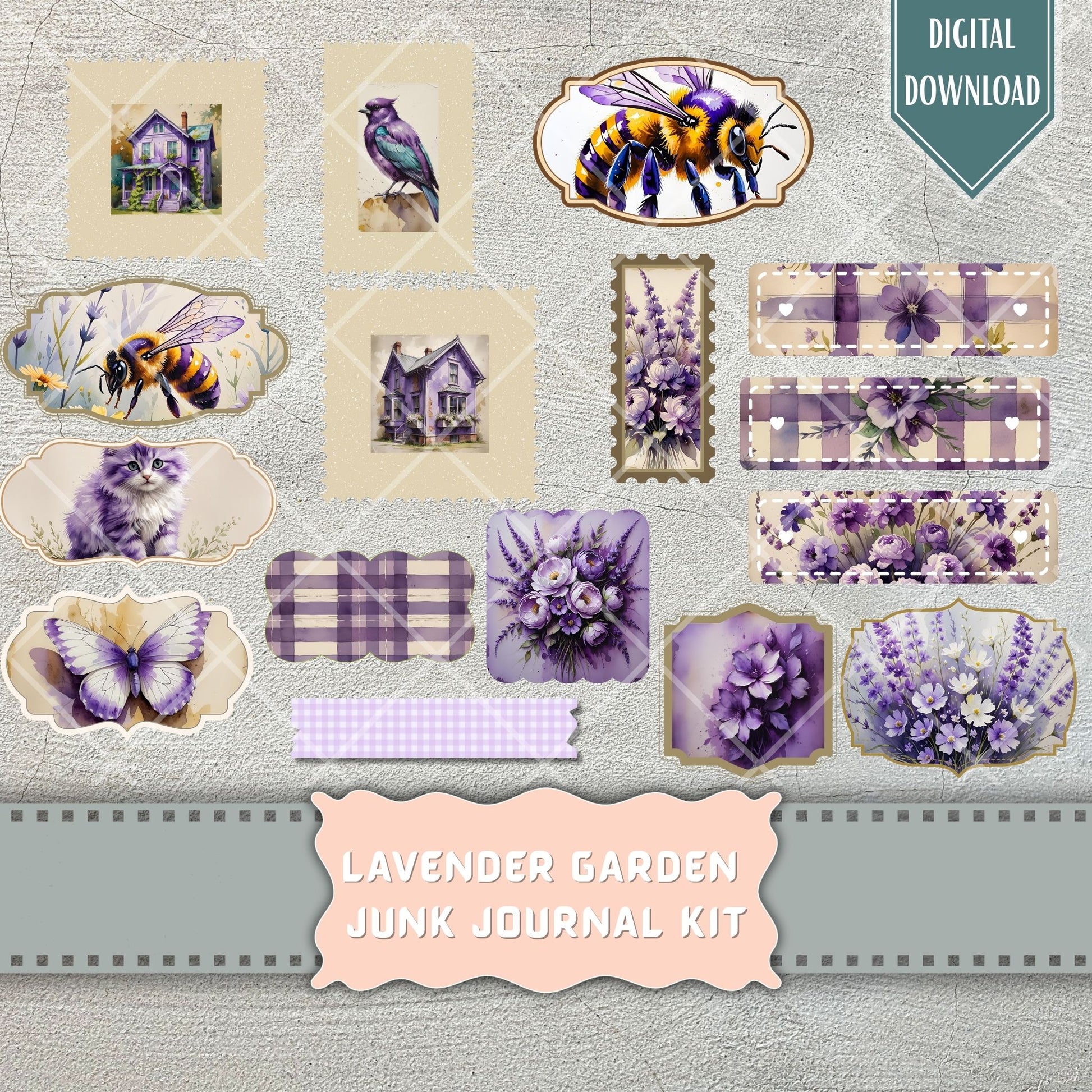 Lavender flower ephemera for junk journals printable, Peony, Peonies, Purple, lavender, red, Tag, Folio, Craft, EPHEMERA, Collage Sheet, Nature, coffee, Garden Planner Junk Journal Kit,, Sew Gift Idea, Stickers,  Junk Journal, Pages, Holiday, Shabby, Pink, Fussy Cut, Vintage, Summer, Floral, Fall, Harvest, Sun, Gold, Printable, Digital Download