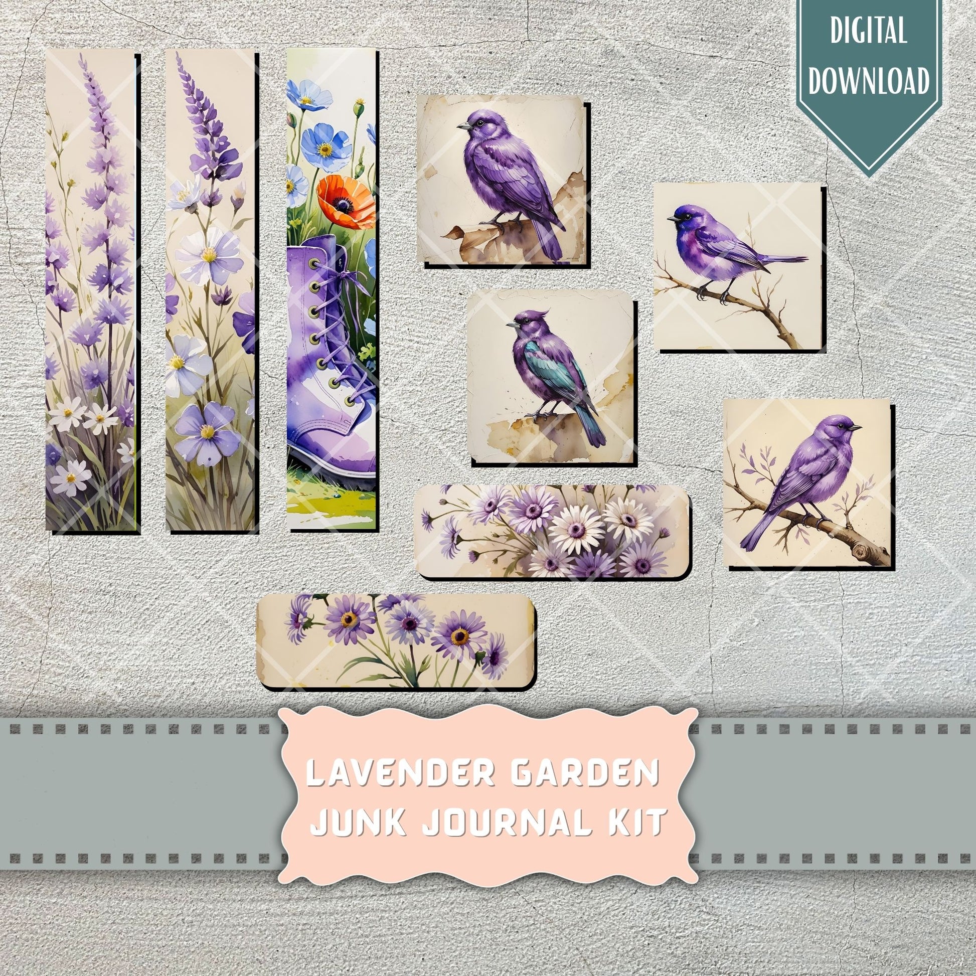 Lavender flower ephemera for junk journals printable, Peony, Peonies, Purple, lavender, red, Tag, Folio, Craft, EPHEMERA, Collage Sheet, Nature, coffee, Garden Planner Junk Journal Kit,, Sew Gift Idea, Stickers,  Junk Journal, Pages, Holiday, Shabby, Pink, Fussy Cut, Vintage, Summer, Floral, Fall, Harvest, Sun, Gold, Printable, Digital Download