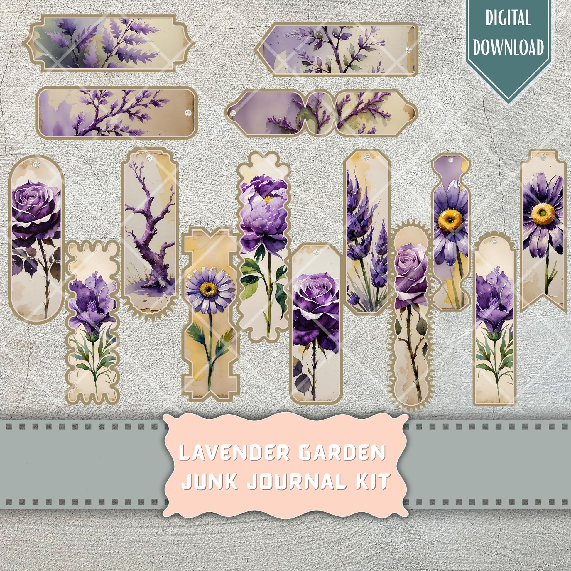 Lavender flower ephemera for junk journals printable, Peony, Peonies, Purple, lavender, red, Tag, Folio, Craft, EPHEMERA, Collage Sheet, Nature, coffee, Garden Planner Junk Journal Kit,, Sew Gift Idea, Stickers,  Junk Journal, Pages, Holiday, Shabby, Pink, Fussy Cut, Vintage, Summer, Floral, Fall, Harvest, Sun, Gold, Printable, Digital Download