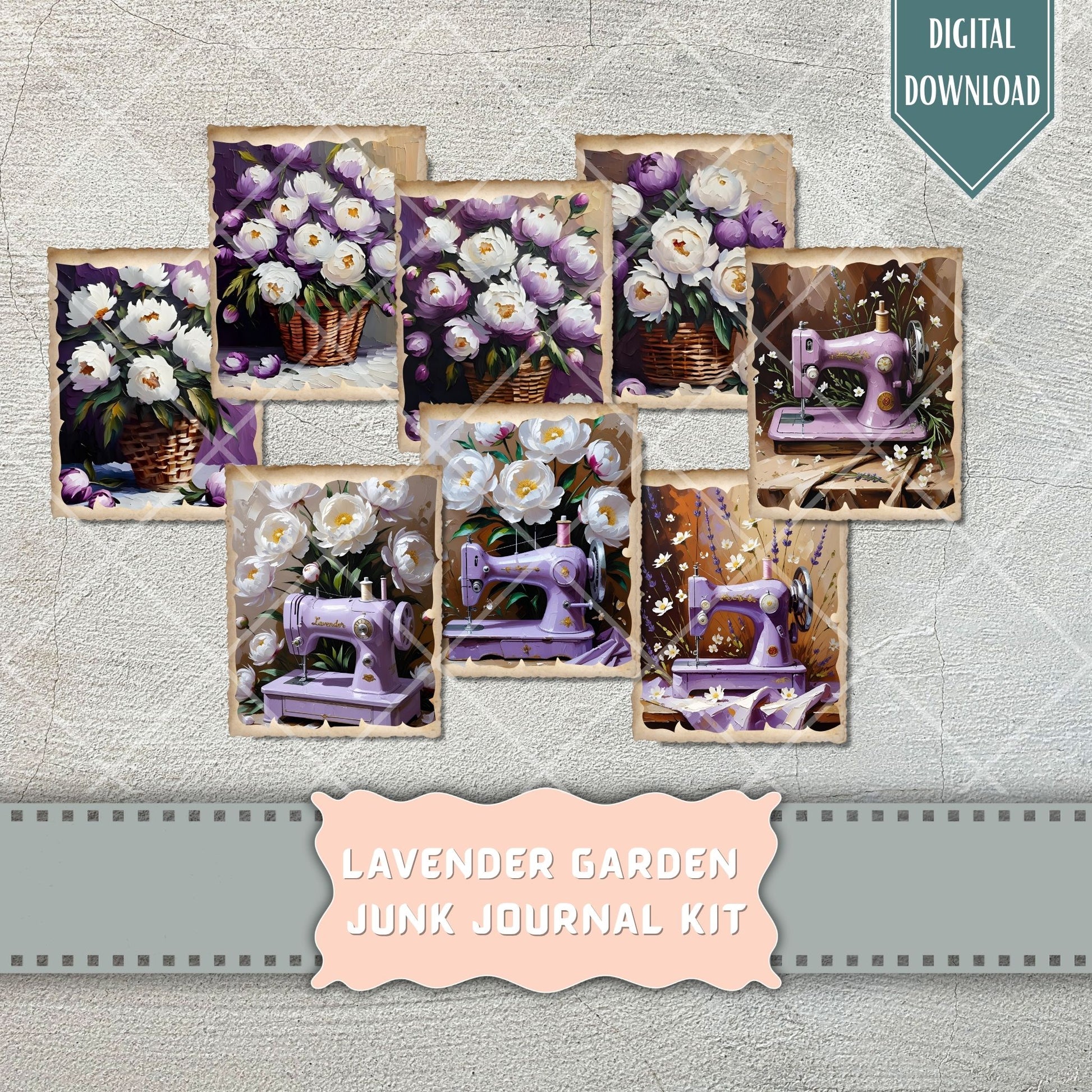 Lavender flower card for junk journals printable, Peony, Peonies, Purple, lavender, red, Tag, Folio, Craft, EPHEMERA, Collage Sheet, Nature, coffee, Garden Planner Junk Journal Kit,, Sew Gift Idea, Stickers,  Junk Journal, Pages, Holiday, Shabby, Pink, Fussy Cut, Vintage, Summer, Floral, Fall, Harvest, Sun, Gold, Printable, Digital Download