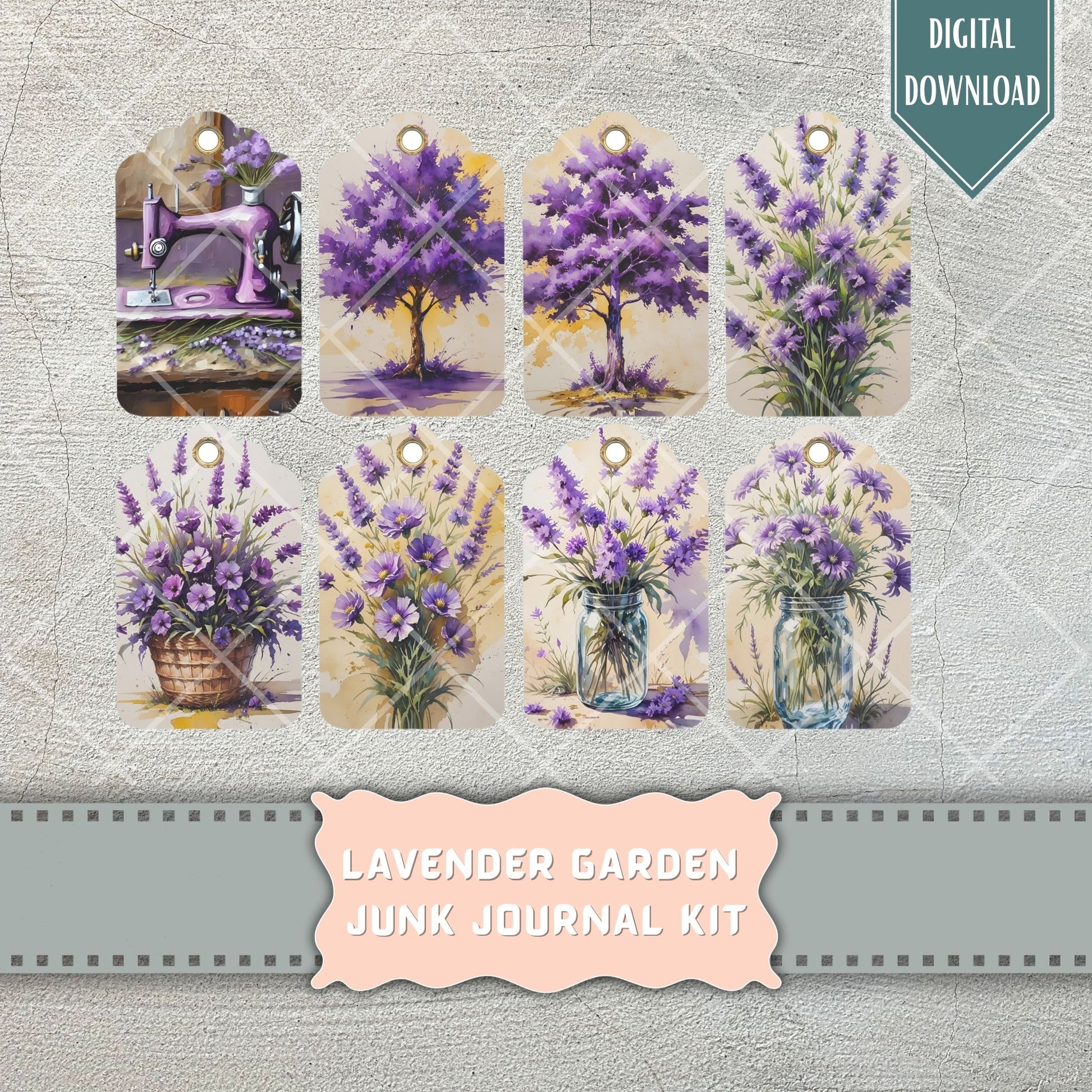 Lavender flower tag for junk journals printable, Peony, Peonies, Purple, lavender, red, Tag, Folio, Craft, EPHEMERA, Collage Sheet, Nature, coffee, Garden Planner Junk Journal Kit,, Sew Gift Idea, Stickers,  Junk Journal, Pages, Holiday, Shabby, Pink, Fussy Cut, Vintage, Summer, Floral, Fall, Harvest, Sun, Gold, Printable, Digital Download