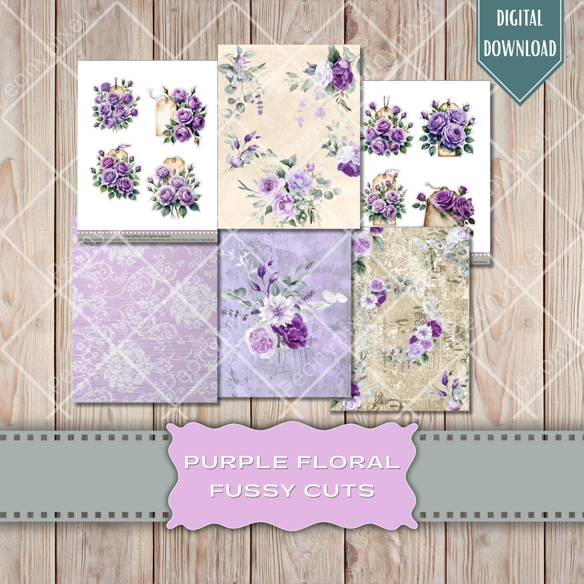 Bee, Peony, Peonies, Purple, lavender, red, Tag, Folio, Craft, EPHEMERA, Collage Sheet, Nature, coffee, Garden Planner Junk Journal Kit,, Sew Gift Idea, Stickers,  Junk Journal, Pages, Holiday, Shabby, Pink, Fussy Cut, Vintage, Summer, Floral, Fall, Harvest, Sun, Gold, Printable, Digital Download